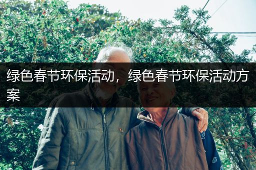 绿色春节环保活动，绿色春节环保活动方案