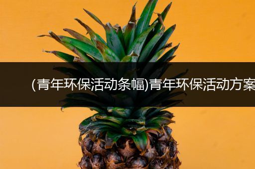 （青年环保活动条幅)青年环保活动方案